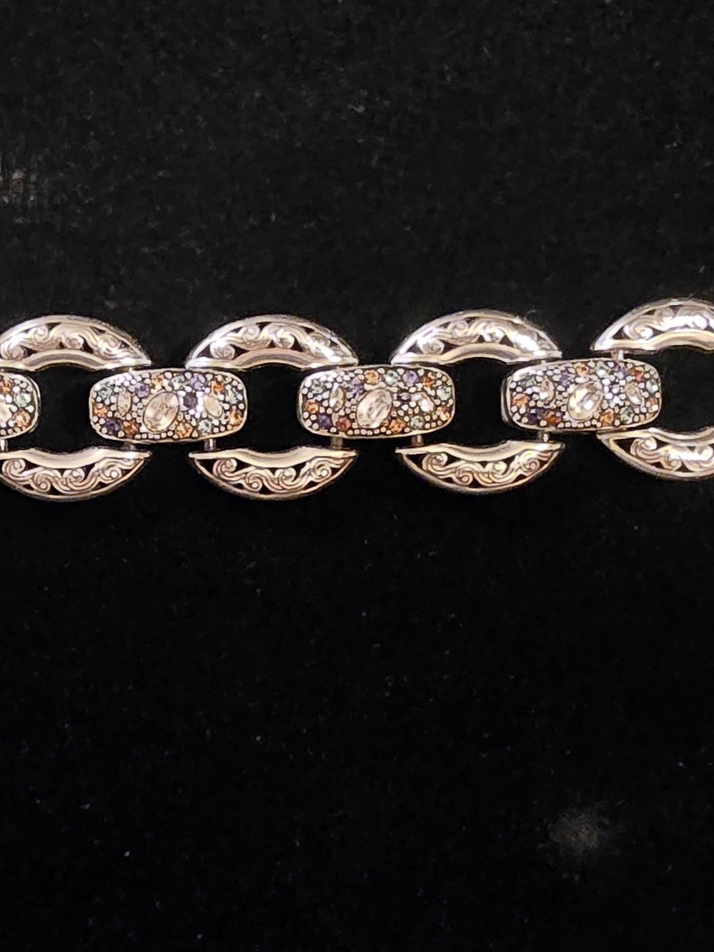 Rare, retired Brighton "Crystal Voyage" link bracelet.